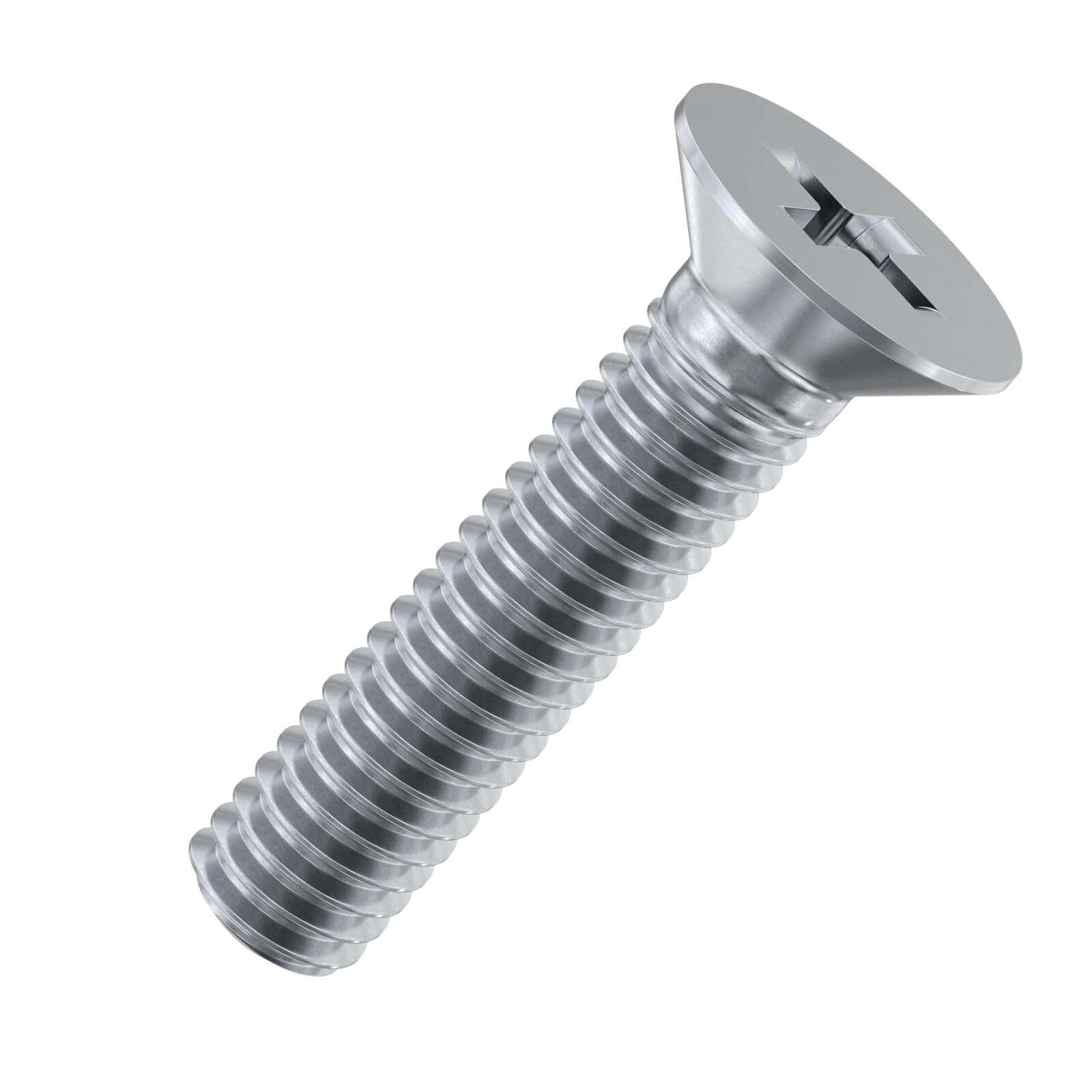 Accu - M2 x 8mm Phillips Countersunk Screws (DIN 965H) - Stainless Steel (A2) (Pack of 200)