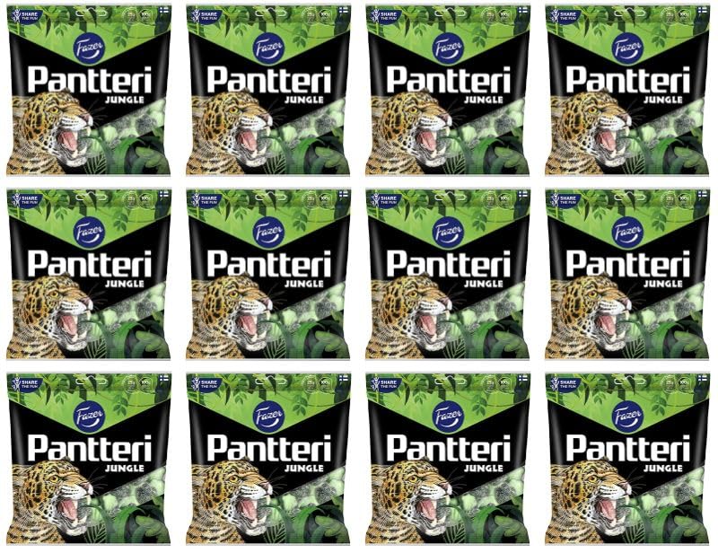 Fazer Pantteri Jungle Mix Candy 12 Packungen von 280 g 118,8 Unzen