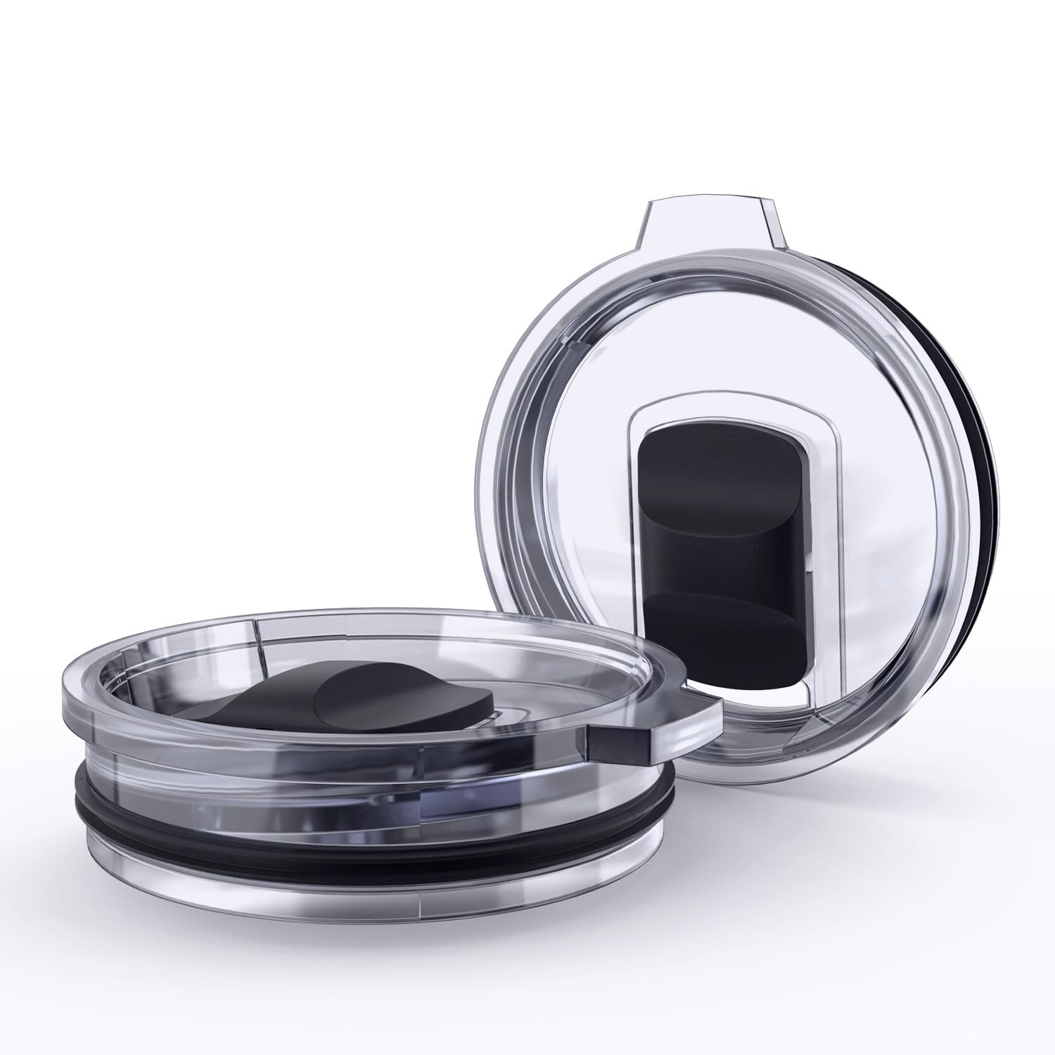 20 oz Tumbler Lid Replacement for Yeti 20 oz Tumbler, 10/24 oz Mug and 25 oz Straw Mug, Travel Spill Proof Cup Lids with Magnetic Slider, BPA Free (2