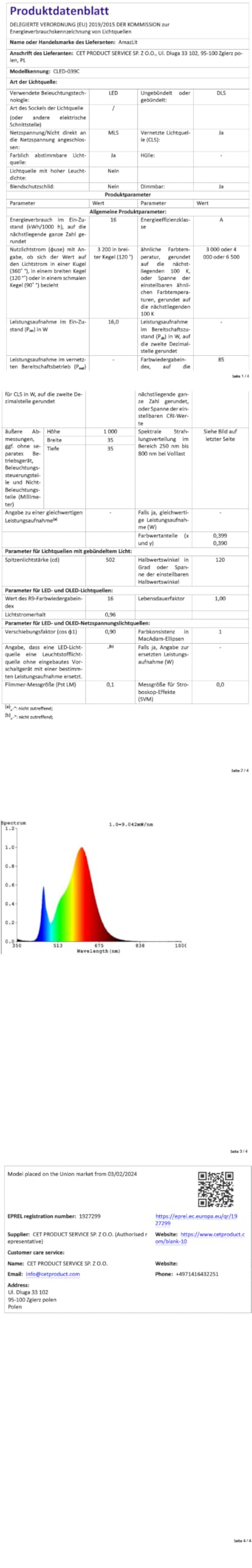 AmazLit Lámpara Escritorio, Lámpara de Escritorio LED con Abrazadera,18W Atenuación y Temperatura de Color Ajustable,Lámpara de Arquitecto Moderno con Función de Memoria para Hogar, Oficina,Blanco