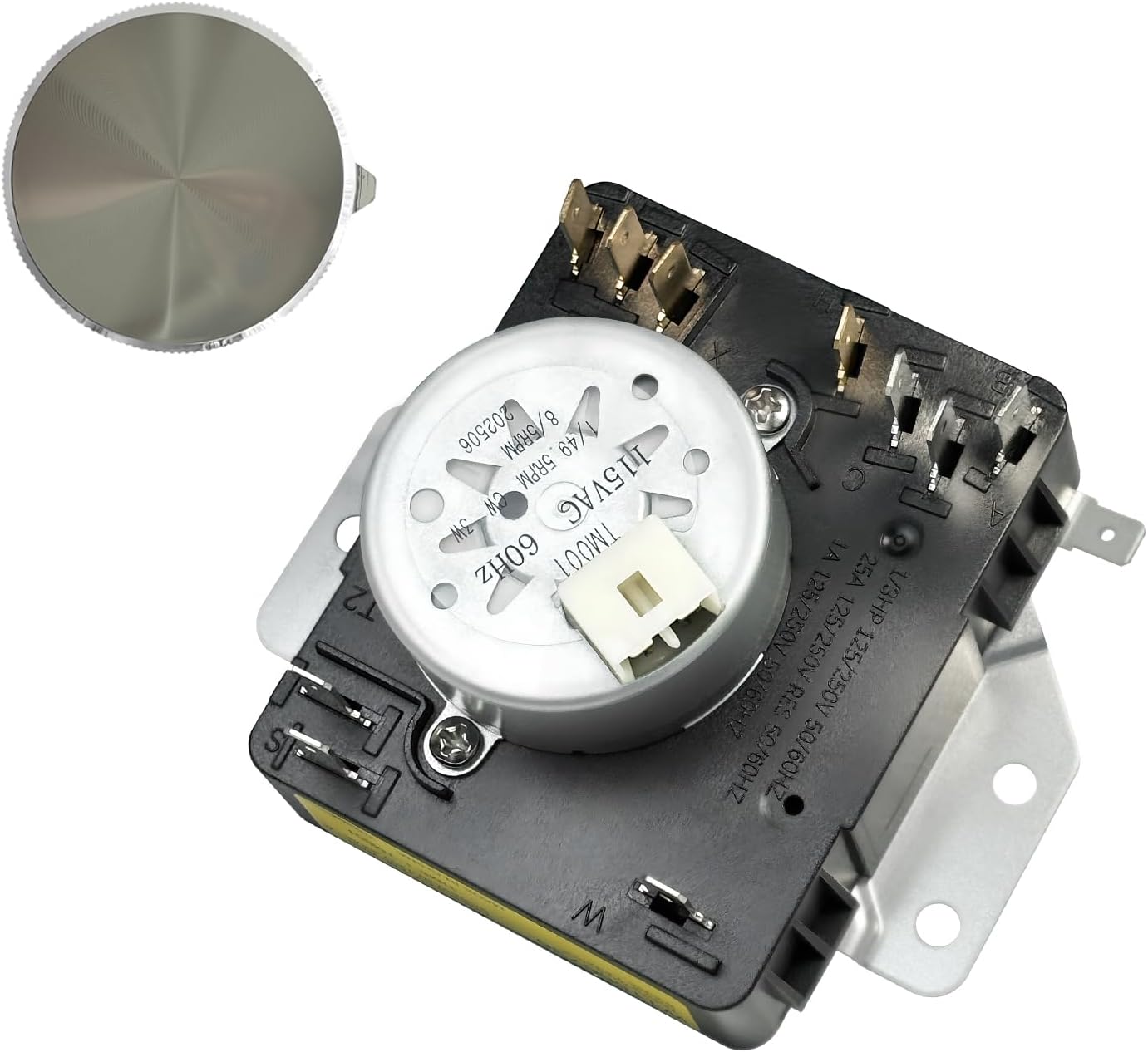 W11566736 W11701755 Dryer Timer & Knob W11708423 Kit, Replacement Part 4982474 AP7225135 28900542 PS17629166 EAP17629166 FIX17629166 162-427-1 23263CD2 T2,Compatible with Maytag MGD4500MW0 MGD4500MW1