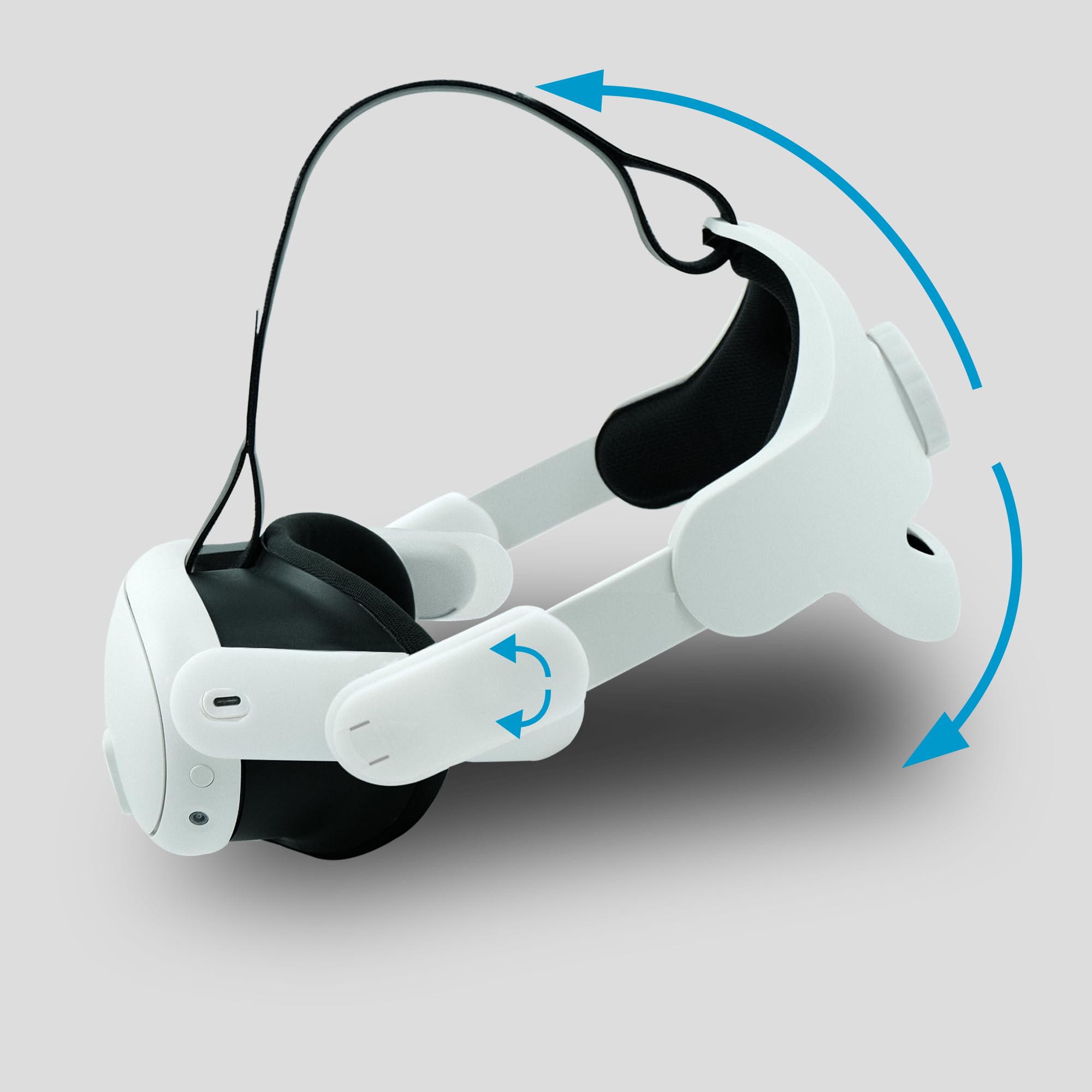 BeisDirect Correa de cabeza para auriculares Meta Quest 3 VR, correa Elite de repuesto para accesorios Meta Quest 3, correa ajustable de realidad virtual para equilibrio de gravedad, cómoda diadema de