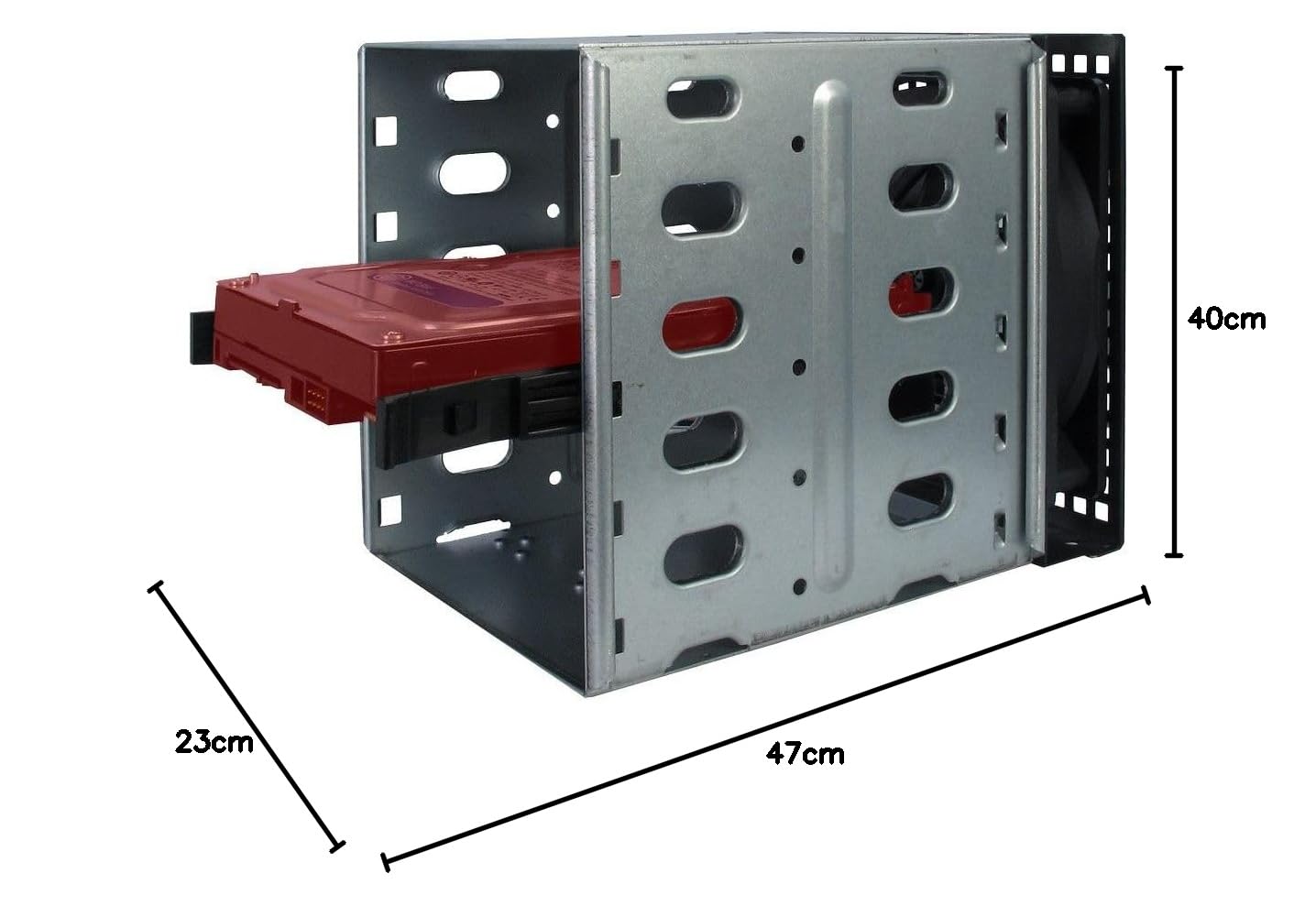 InteR-Tech 4u 40248 Supporto Nero, Grigio - Rack-Monterb