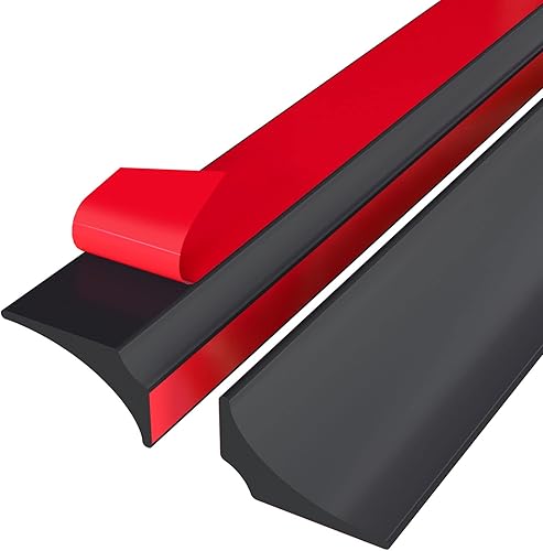 Duzzy Presa de agua plegable para umbral de ducha, barrera de protección de agua de ducha de silicona autoadhesiva adecuada para bañera, fregadero