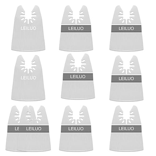LEILUO - Juego de 81 cuchillas oscilantes para cortar metal madera y plástico cuchillas oscilantes de multiherramienta Compatibles con Dewalt Worx