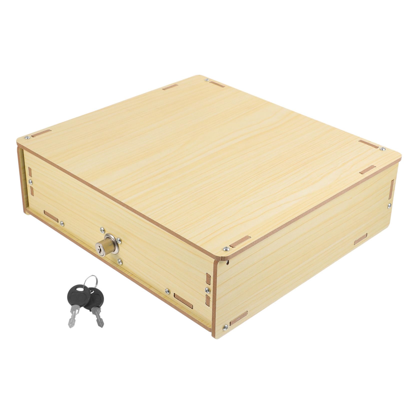 Amazon.co.jp: VILLCASE 木製キャッシュドロワートレイ 多機能マルチ