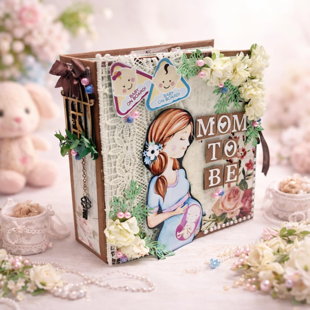 Mom to Be Scrapbook - Pregnancy Journal Album -1