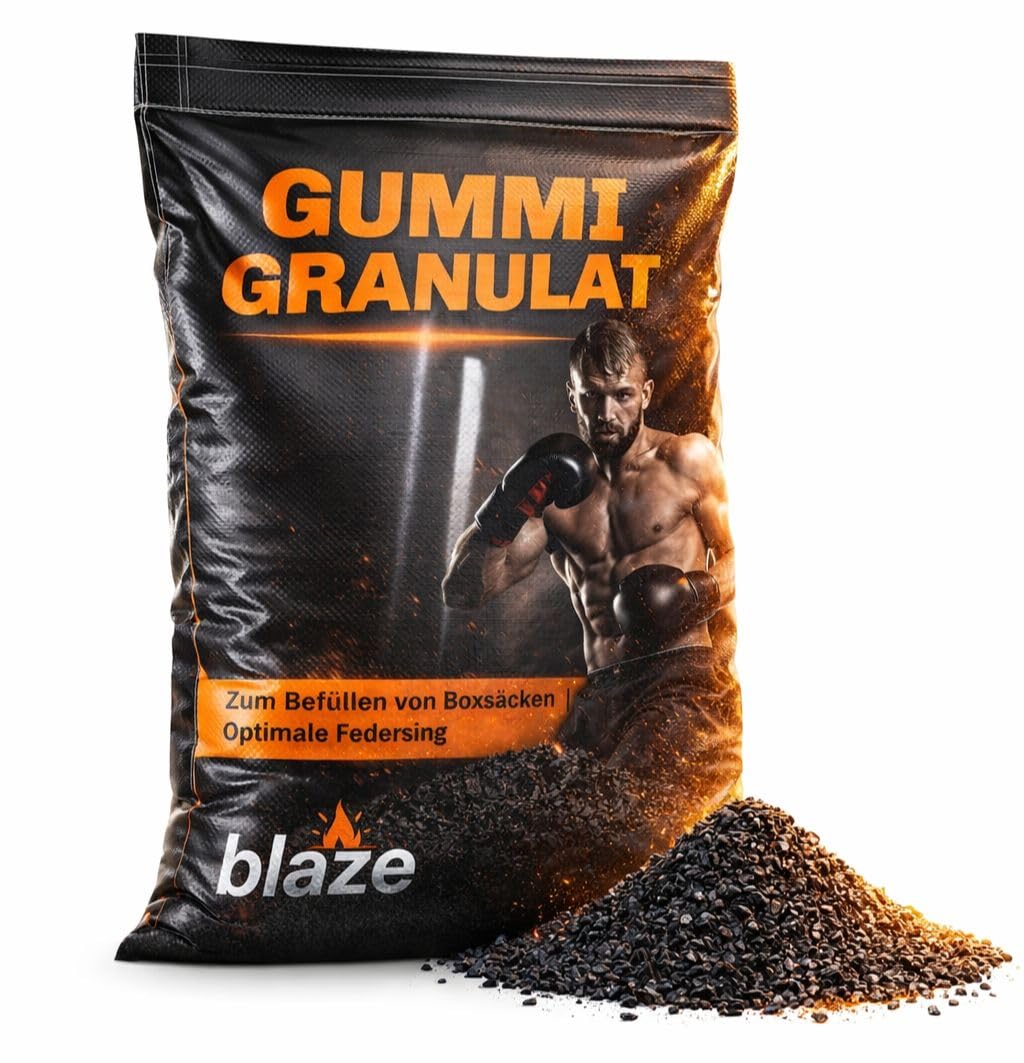 Blaze Premium - Granulado de goma (30 kg, SBR EPDM, aprox. 50 L, material de relleno para saco de boxeo, pera de pared, pera de maíz, pera de maíz, pera