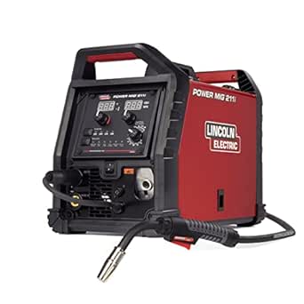 Lincoln Electric Power MIG 211i MIG Welder - Dual-Voltage 120/230 V, 20-211 A Output, Flux-Cored Ready, Portable 41 lb Machine