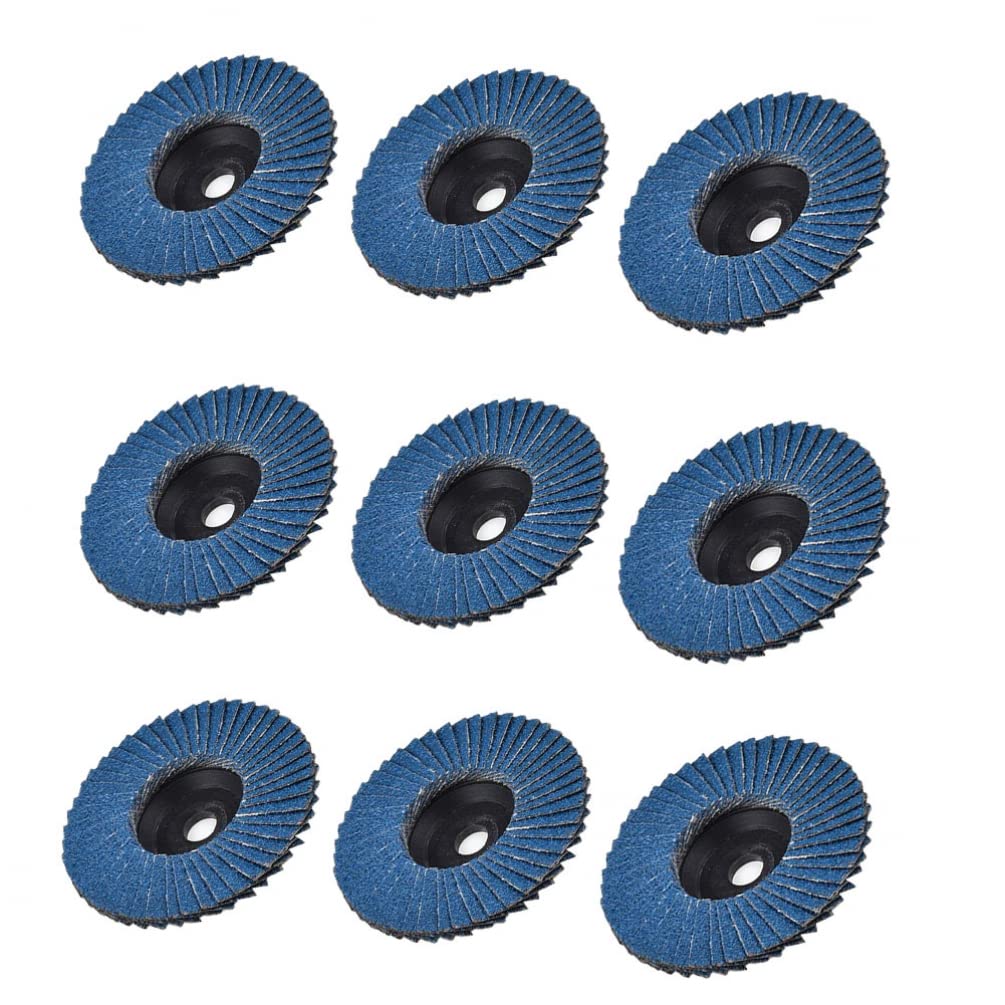 Flache Fächerscheiben 75mm Aus Zirkonkorund - Schleifscheiben Für Winkelschleifer, Körnung 80