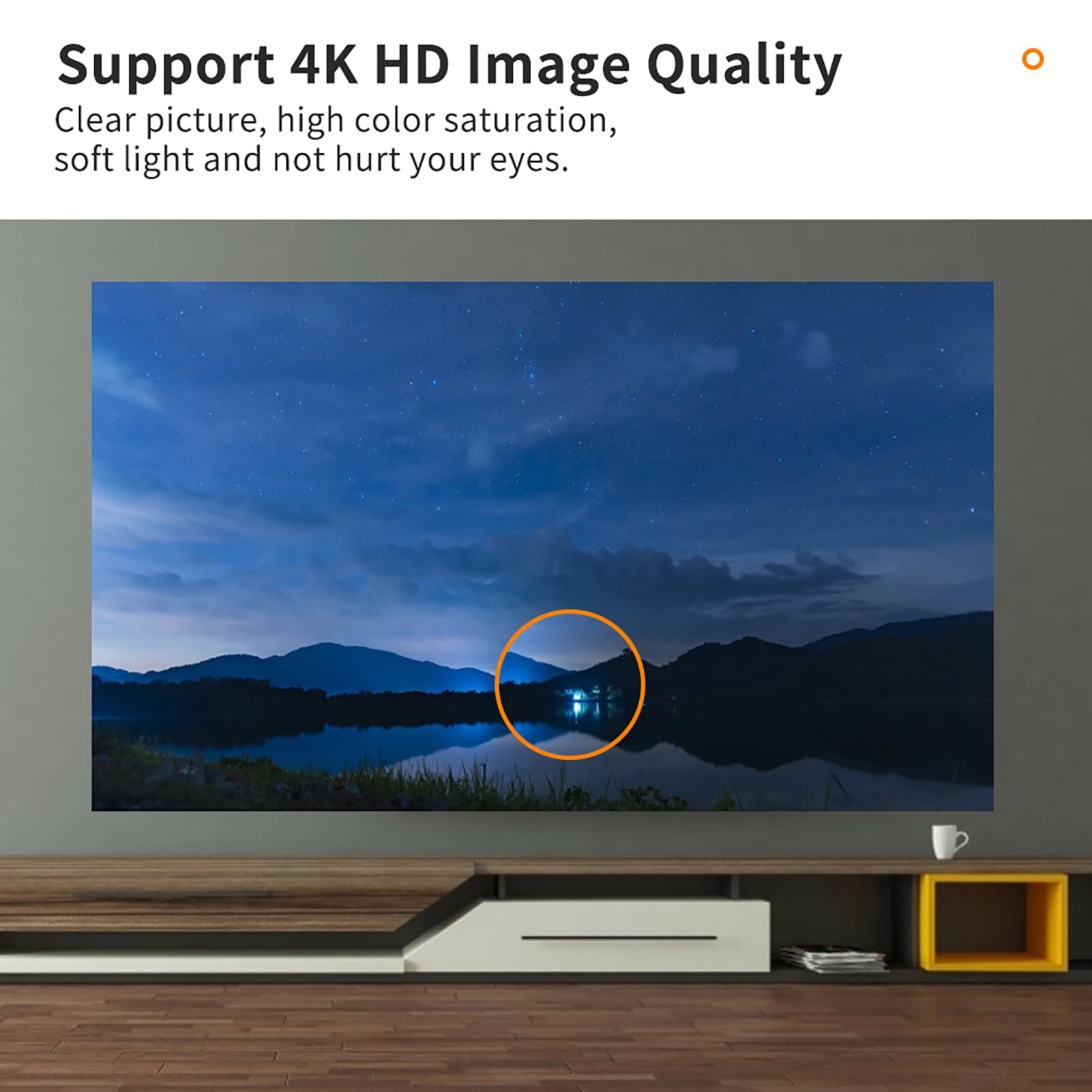 Pantalla de Proyector Plegable 120 Pulgadas 16:9 HD 3D 4K 1080P con Tela Reflectante para Cine en Casa Juegos y Presentaciones Incluye Cintas de Fijación (120 pulgadas)