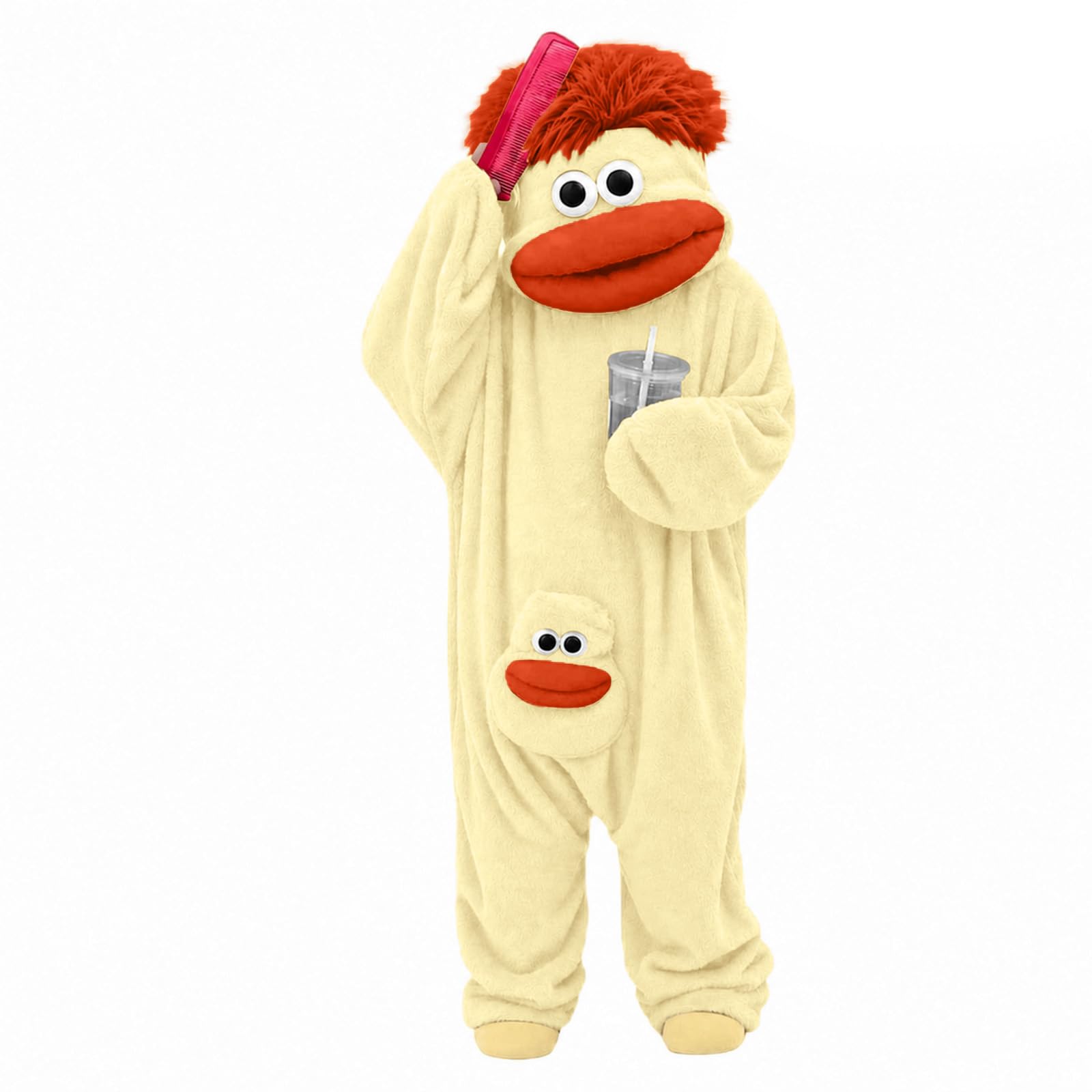 Monster Onesie Adult, Adult Onesie, Relaxed Fluffy Hilarious Novelty Silly — image 1