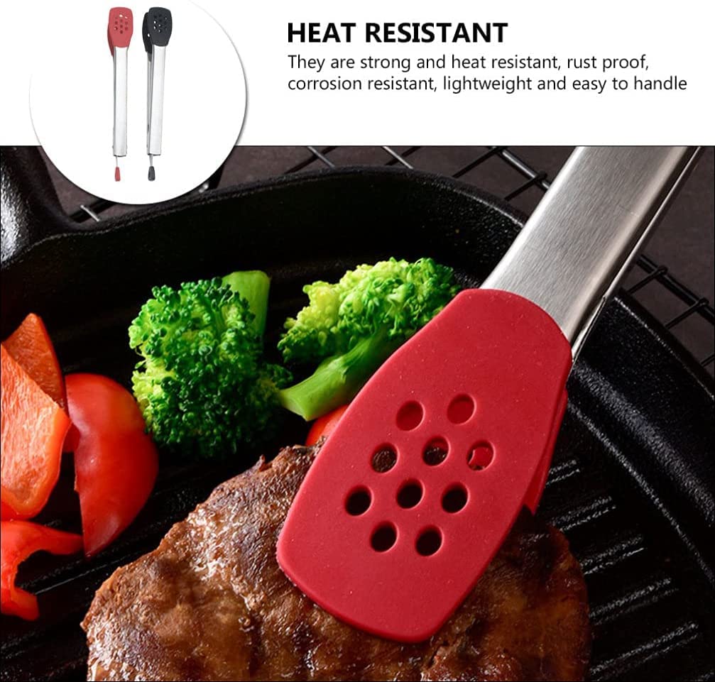 2 uds, Pinzas para Buffet, Pinzas de Cocina, Pinzas de Cocina de Acero Inoxidable, Pinzas de Cocina para Servir Buffet, Ensalada, Hielo, Aperitivos, postres, Barbacoa