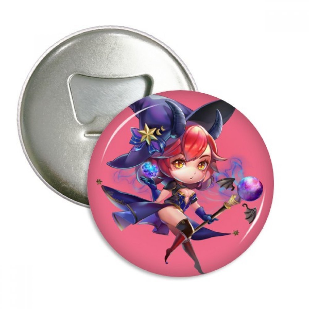 Ouvre-bouteille aimanté avec badge cartoon DIYthinker, lot de 3 décapsuleurs frigo argentés