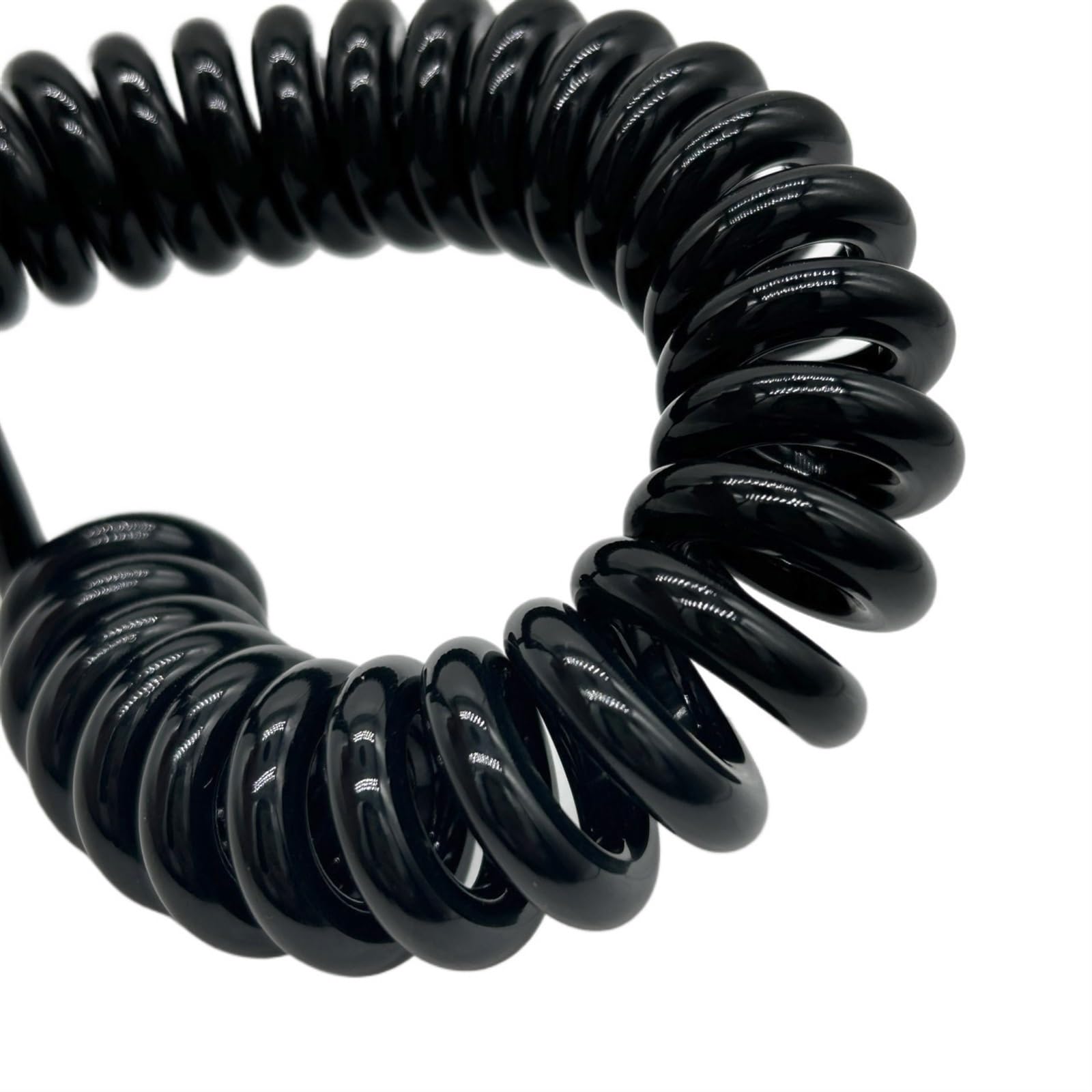 AMZBNEIDI Spring Spiral Spiral Expandable Wire, Coiled Spiral Wire Cable 5 Cores Black 1.2M Stretch Power Cord Various AWG(24AWG)