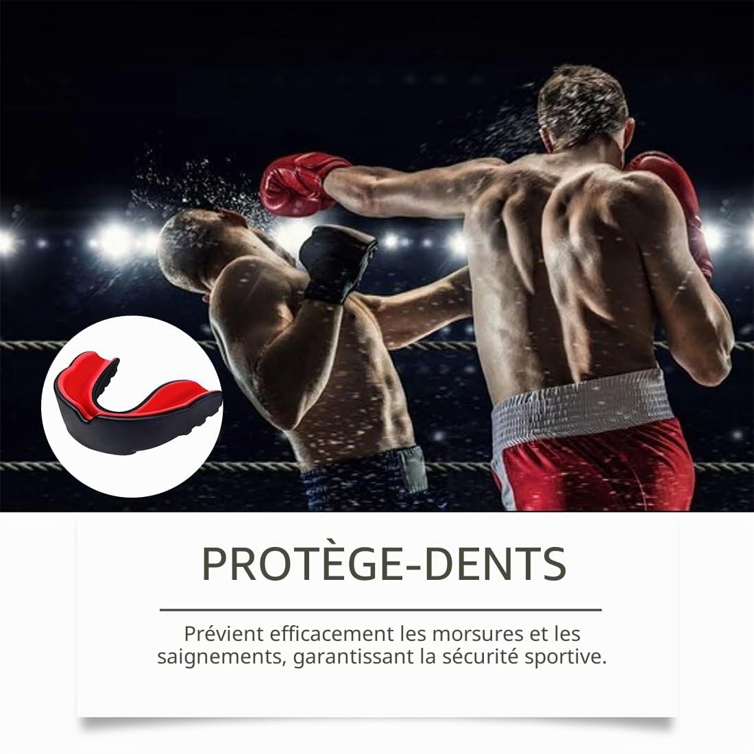 Lot de 3 Protège-Dents Sport Premium, Adapté aux Bagues, pour Le Rugby, MMA, Hockey, Judo, Karate, Les Arts Martiaux, la Boxe