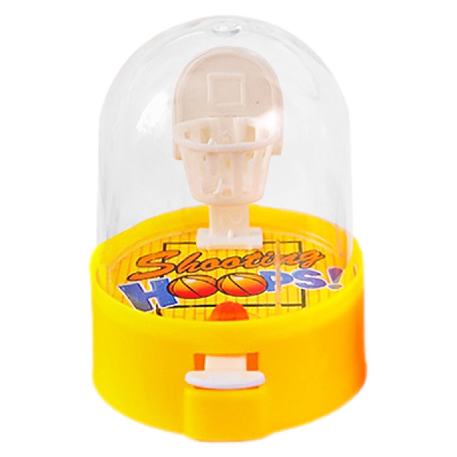 Mini Basketball Game Set, Finger Toys Basketball Machine, Handheld Arcade Games, Portable Hoop, 4.4 x 4.4 x 6cm