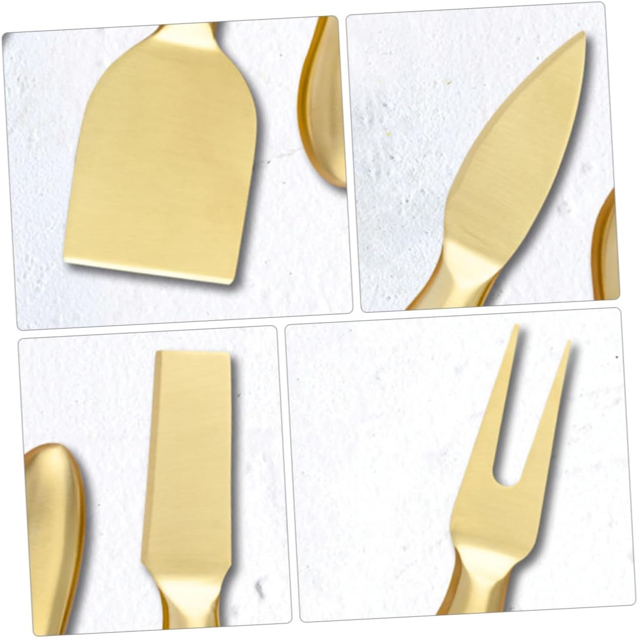 Ergonomic Cheese Knife Set Cheese Grater Block Slicer Knife Fork Tools Rust-proof Stainless Steel
