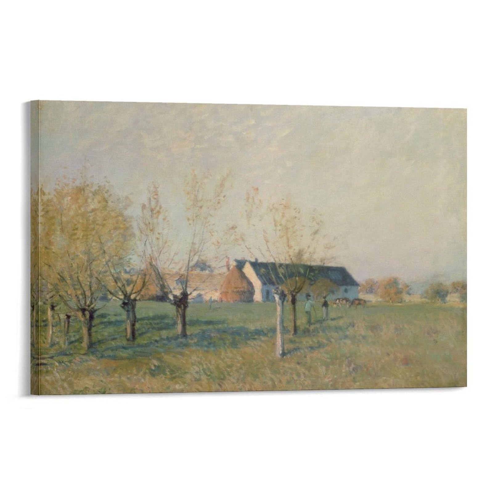The Farm, 1874 by Alfred Sisley Wall Art Prints Poster Print Photo Art Painting Canvas Poster Home Modern Decor Posters 08x12inch(20x30cm)