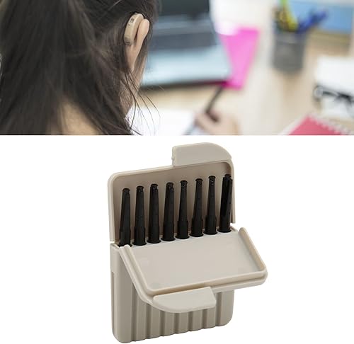 Miniatura 4 de 8 protectores de cera para audífonos, ABS impermeable, a prueba de polvo, filtros de cera para oídos, accesorio para audífonos con caja de