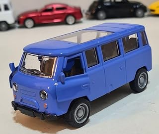 لعبة ميني باص معدنية، لون أزرق