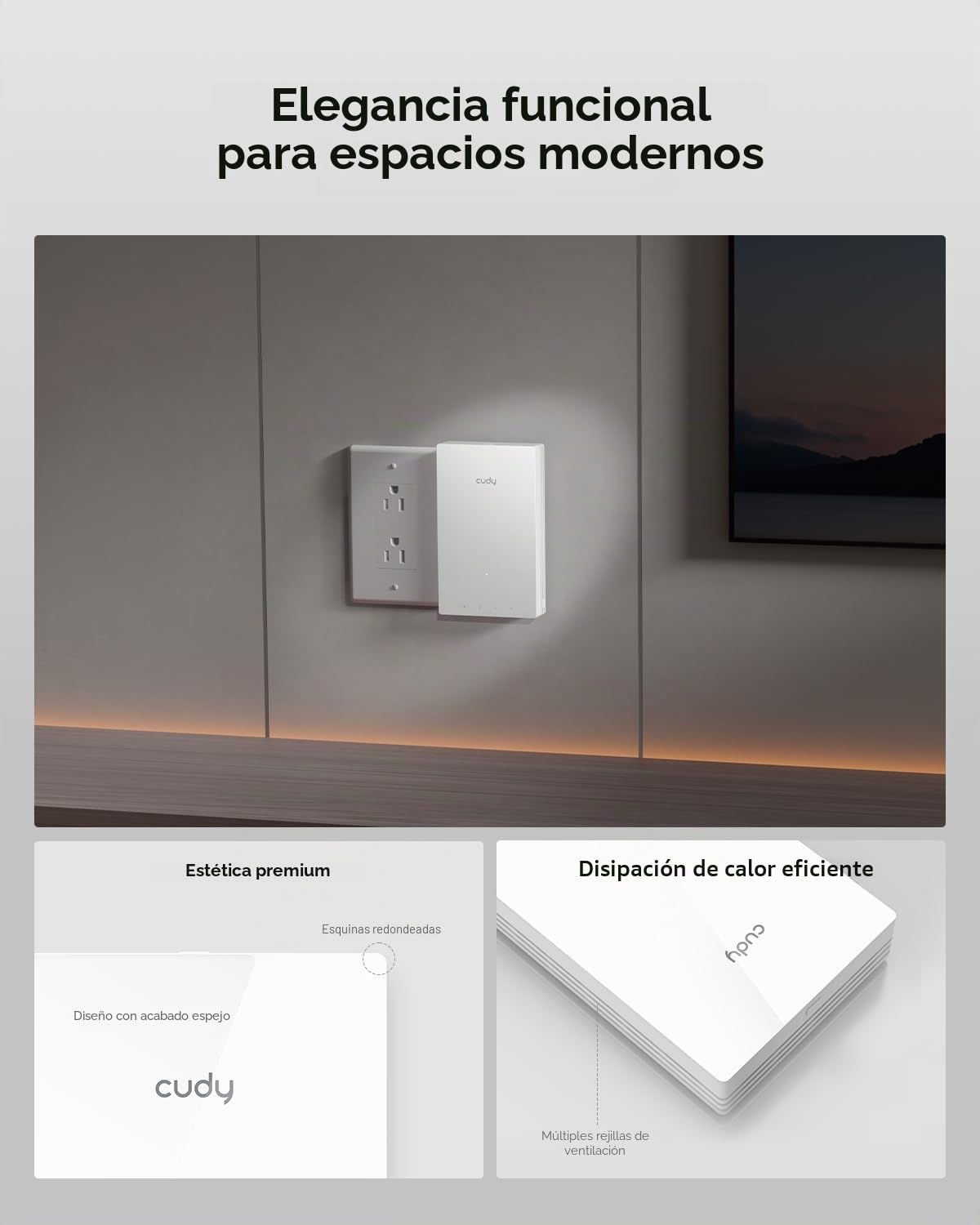 Cudy AP3000 - Placa de pared WiFi 6 AX3000, punto de acceso inalámbrico Gigabit, compatible con OFDMA y MU-MIMO, alimentación PoE, control de aplicación o configuración web