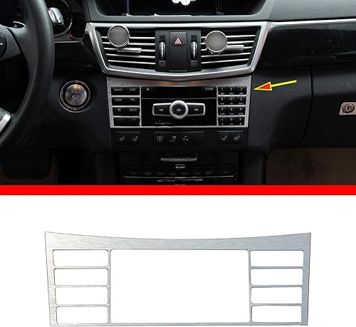 YIWANG - Panel de botones para consola central de aleaciĂłn de aluminio para Mercedes Benz Clase E W212 2010-2015 YIWANG - Panel de botones para consola central de aleaciĂłn de aluminio para Mercedes Benz Clase E W212 2010-2015