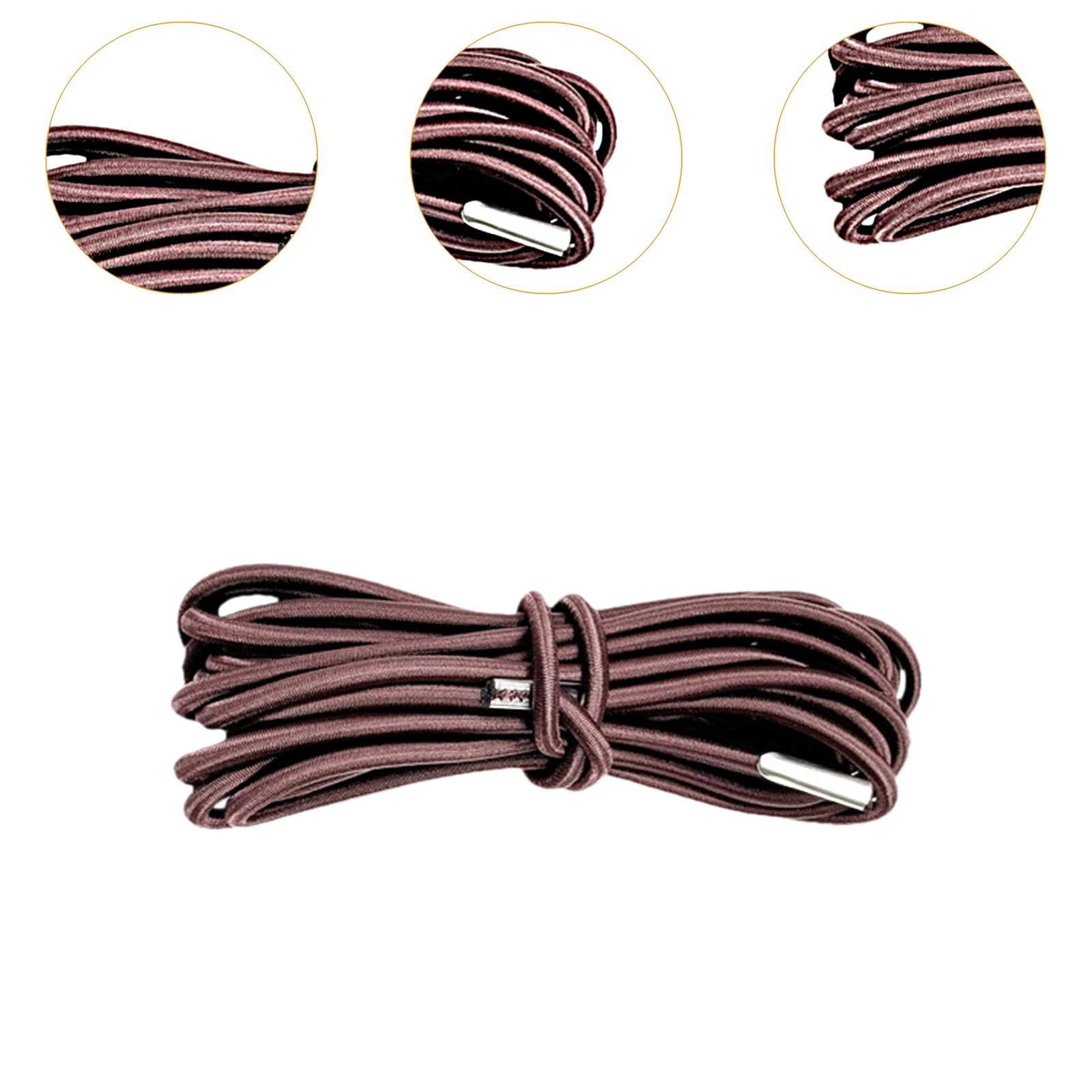 MERISHOPP 4X 0 Gravity Chair Cords Premium Elastic Cord Laces for Lawn Patio Chairs Brown 3