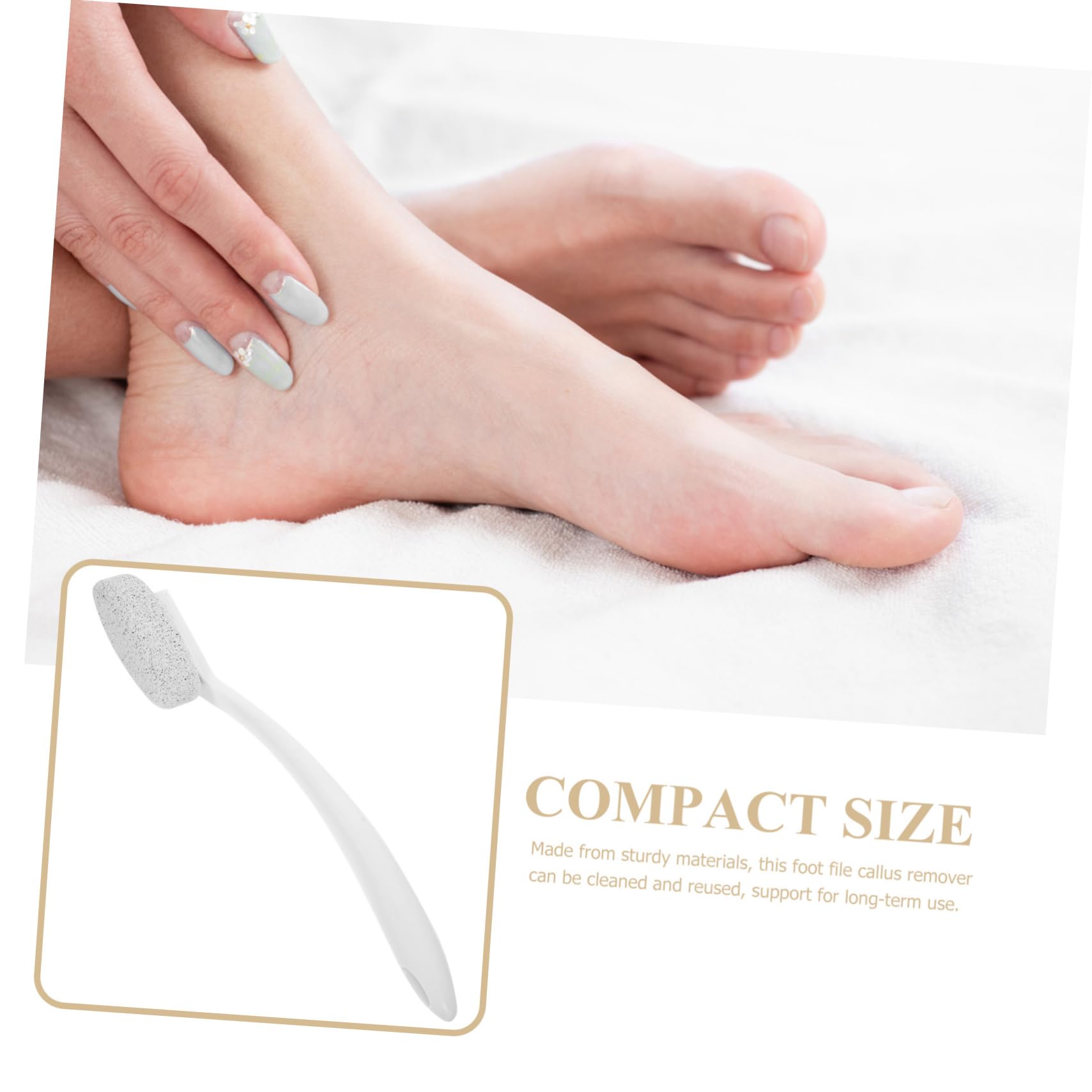 Healeved 3stücke Langanhaltender Hornhautentferner Mit Langem Griff Ergonomische Fußfeile Aus Robustem Material Für Sanfte Pediküre Und Effektive Fußpflege Für Trockene Und