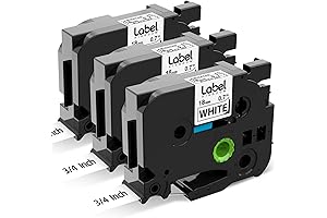 Label KINGDOM TZe-241 Label Tape Replacement for Brother P Touch Label Tape...