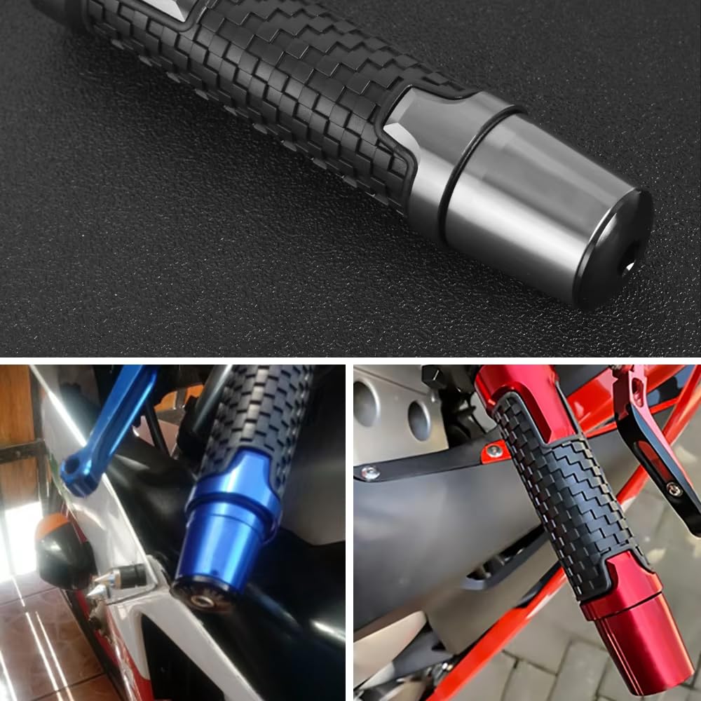 Contrapesos Manillar Moto para Honda NSS/Forza 125 150 250 300, Aluminio Tapones Antivibración para Protección de Puños y Manetas,Silver