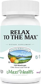 Maxi Health Relax to the Max Stress Relief with L-Theanine 120 Count