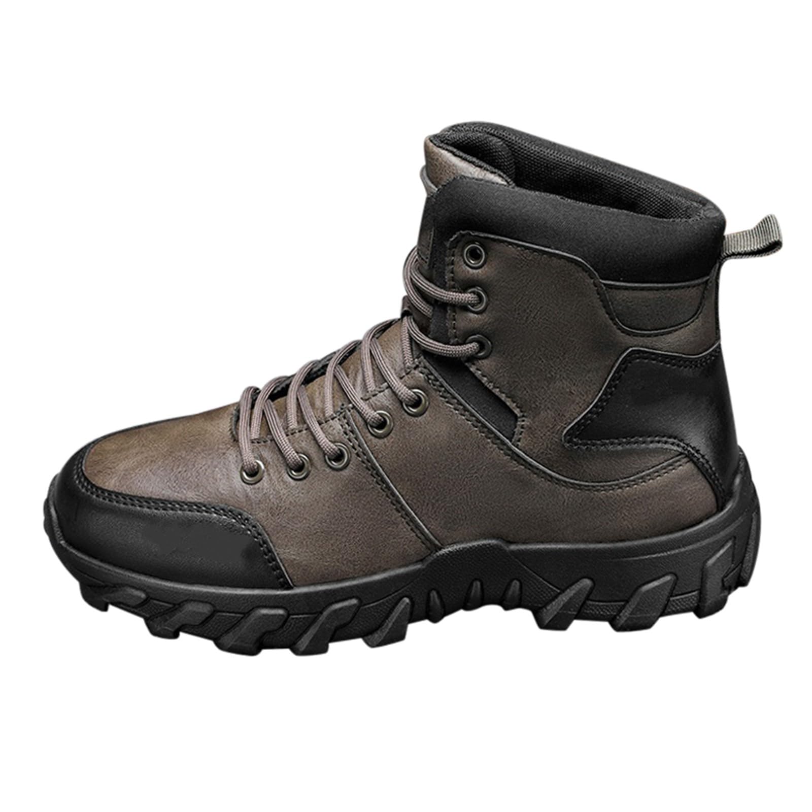 Bottines décontractées homme chocolat 40 2/3 rétro à lacets - 8