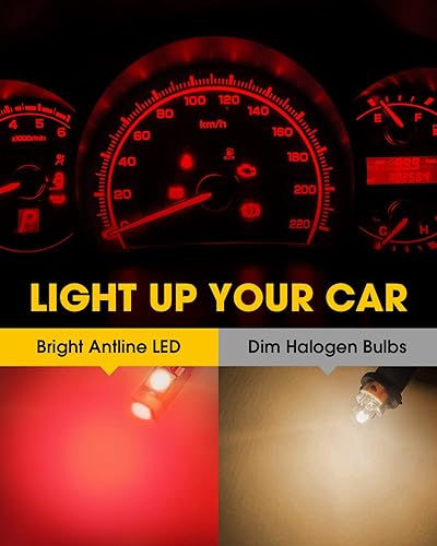 Miniatura 10 de Antline Bombilla LED T5 37 74 2721 PC74 PC37 verde, superbrillante, Canbus, libre de errores, 12 voltios, repuesto para indicador de tablero