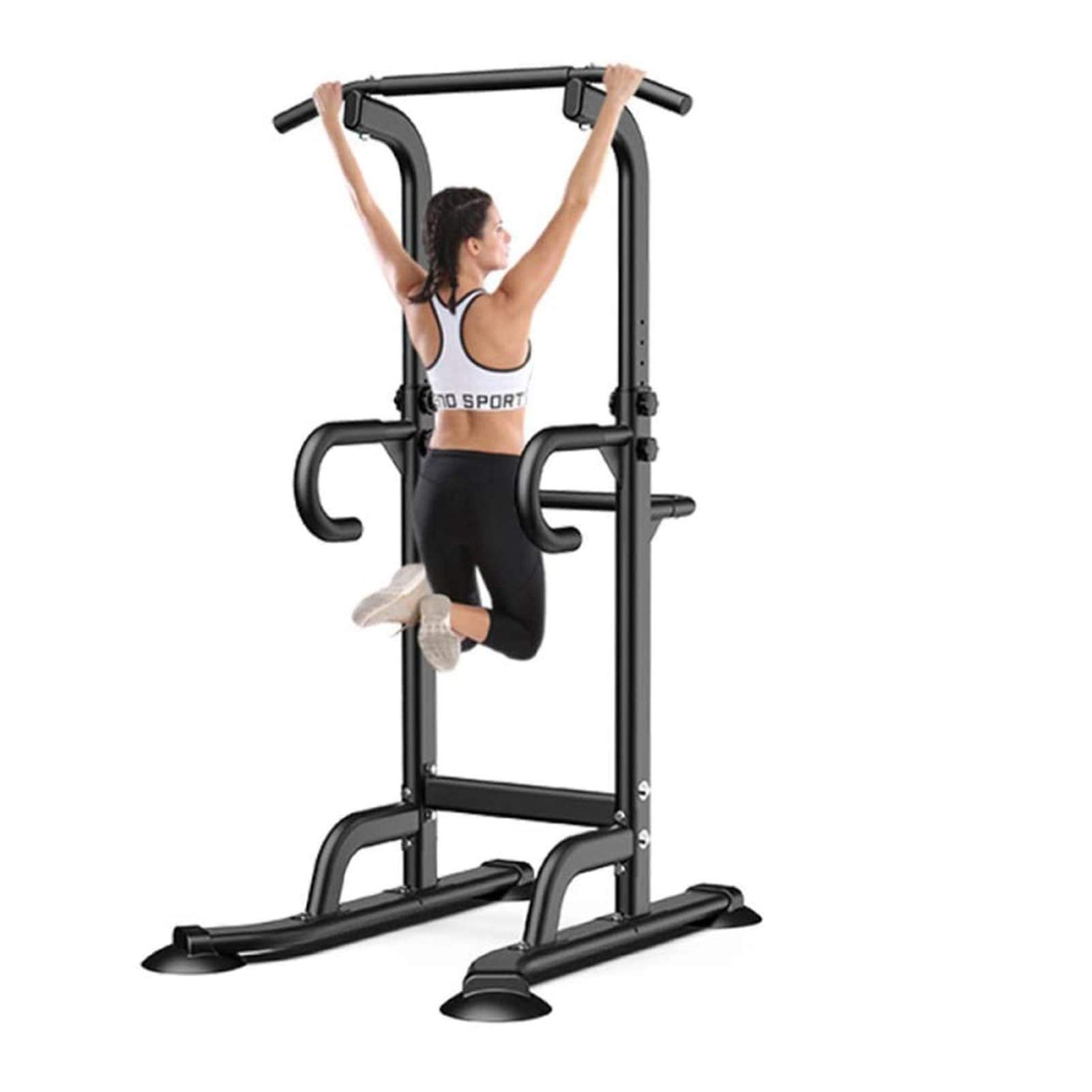 Pull Ups Adjustable Power Tower Dip Station Pull-ups Horizontal Bar Training Stand Abdominal Exercise Suitable for Home Exercise