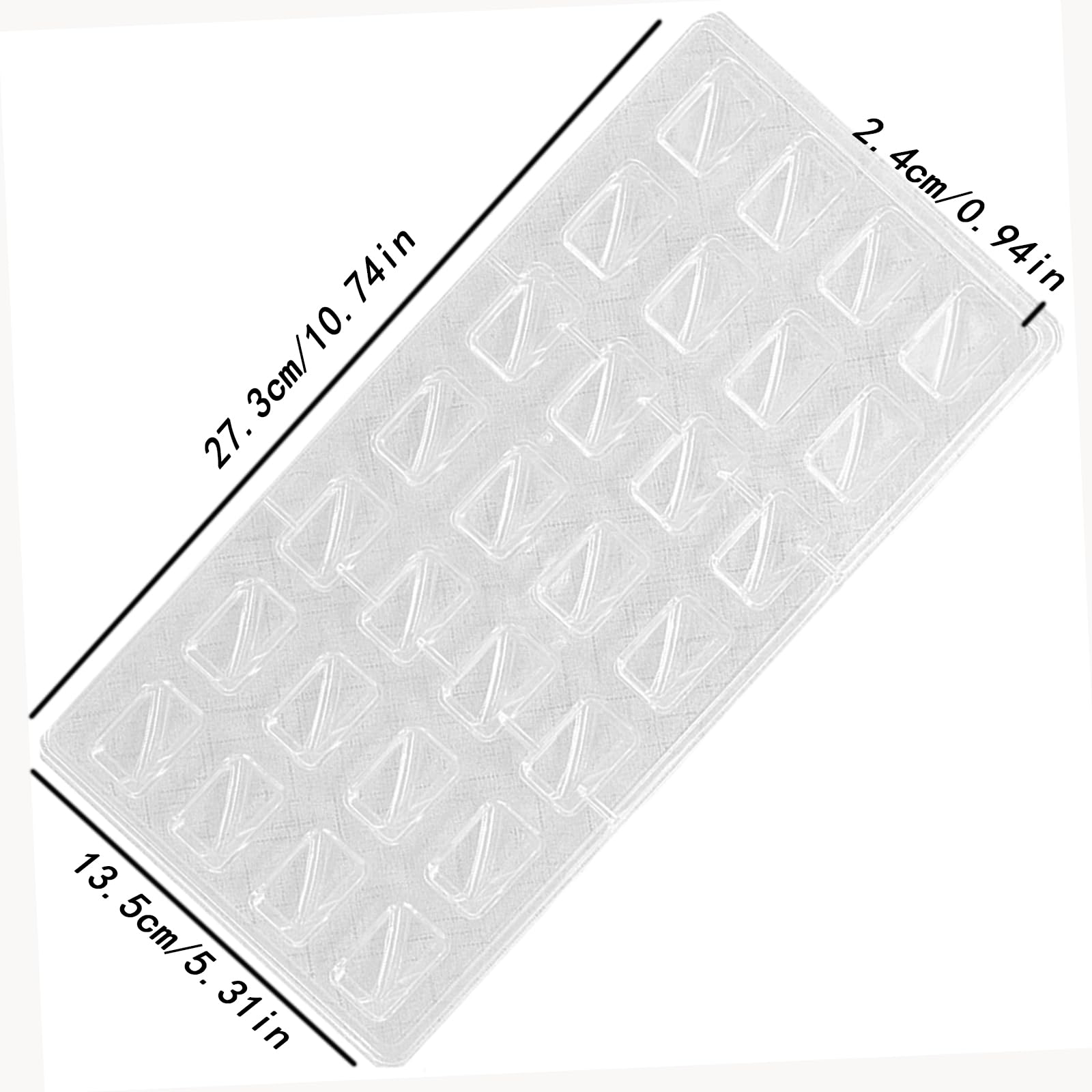 Transparante Chocoladeschimmel, Plastic Gelei Snoep Maken Schimmel, Harde Polycarbonaat Chocoladevorm, voor Diy Handgemaakt, Gebak Maken, Keuken Bakken