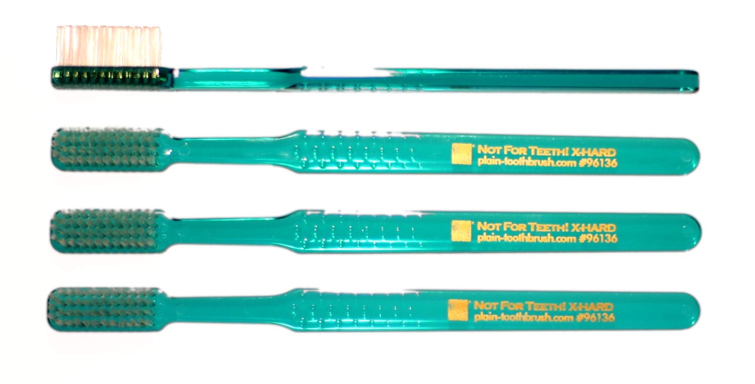 Toothbrush - Basic, EXTRA HARD, 4-Pack, Adult - Smokers
