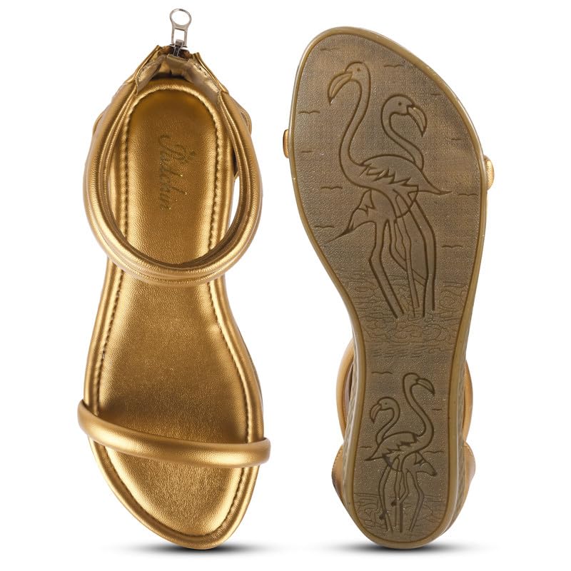 Image of Padchin Women Flat Sandals Comfortable Gladiator flatform Stappy Heel ladies footwear