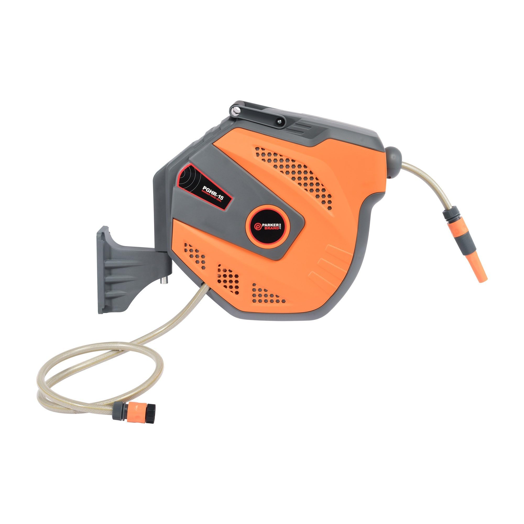 5‑Metre Wall‑Mounted Garden Hose Reel – Automatic Retractable Hose with 180° Pivot Bracket & Adjustable Nozzle
