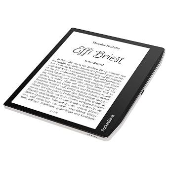 قارئ الكتب الإلكترونية Pocketbook Era Silver بشاشة تعمل باللمس مقاس 7 بوصات وبلوتوث سعة 16 جيجابايت