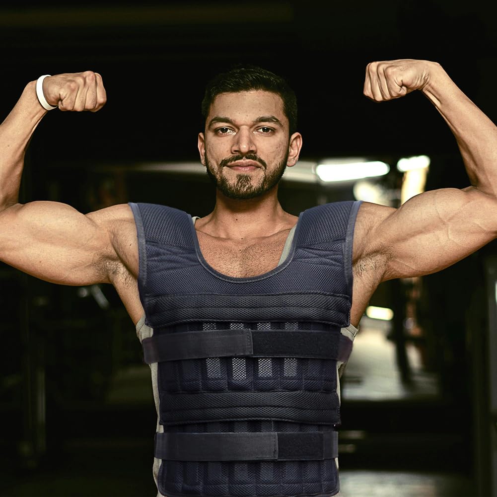 BOOSTEADY Gilet Lesté Pour Homme, Veste De Poids Amovible