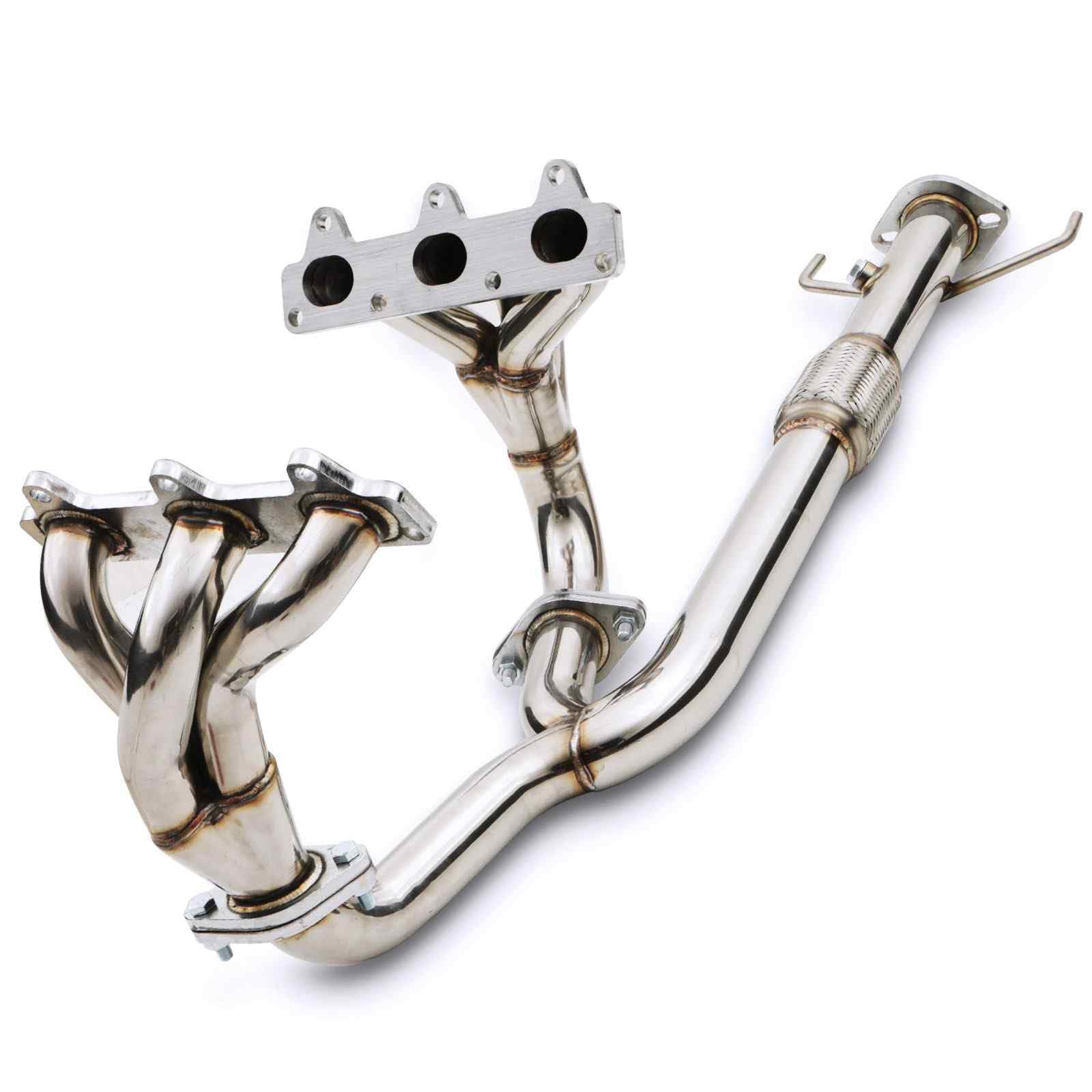 Decat kolektor wydechowy, 5,7 cm, kompatybilny z Mitsubishi FTO 2l V6 24V 1994-2000 Perfromance Cat Delete o wysokim przepływie