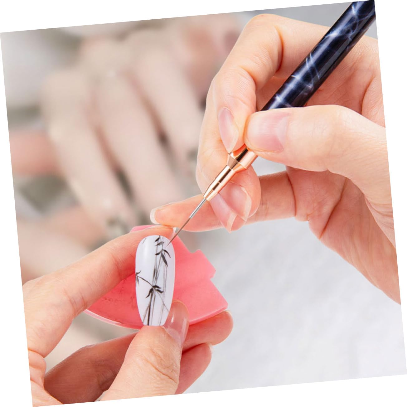 POPETPOP 15pezzi Pennelli Per Nail Art Professionale Per Disegni Unghie Pennelli Liner Per Decorazioni e Pittura Unghie Strumenti Per Manicure