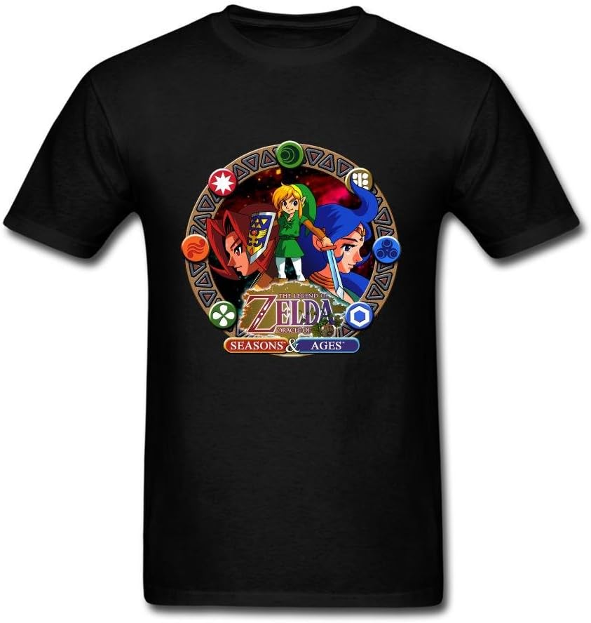 Cinxon Mens 100% Soft Cotton the legend of zelda oracle of ages and oracle of seasons t-shirt