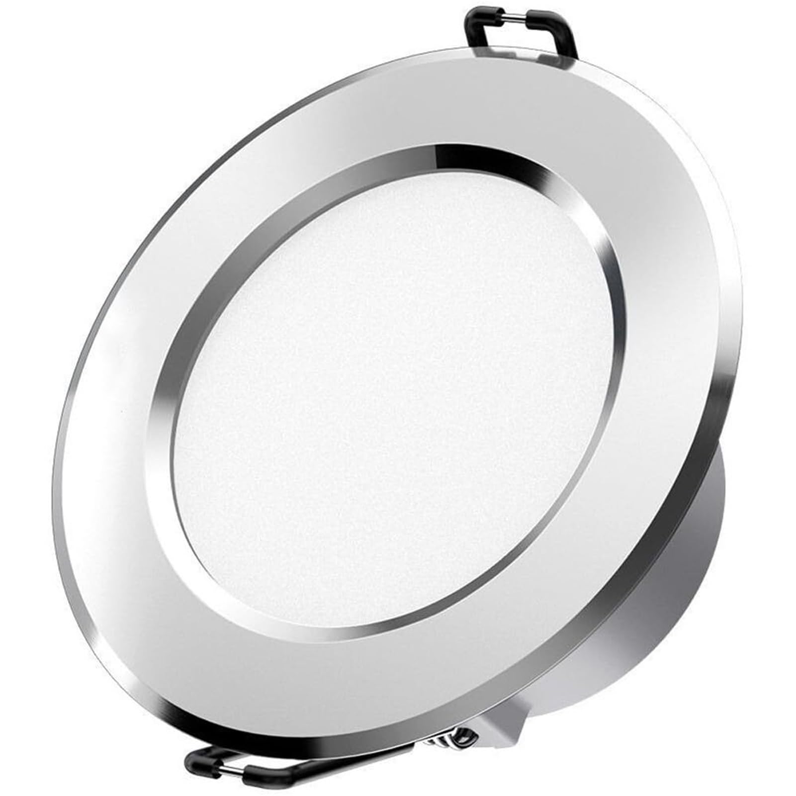 Ultra Thin Recessed Lighting Aluminum Baffle Trim 3000K 4000K 6000K Selectable Dimmable Daylight Retrofit CRI90 Plus Cut Size 70-80 Mm