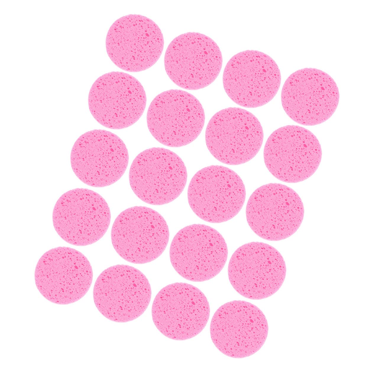 POPETPOP 100pezzi Spugne Per La Pulizia Del Viso Pad Rotondi Riutilizzabili Per Rimuovere Trucco e Detergente Perfetti Per Viaggi e Uso Quotidiano