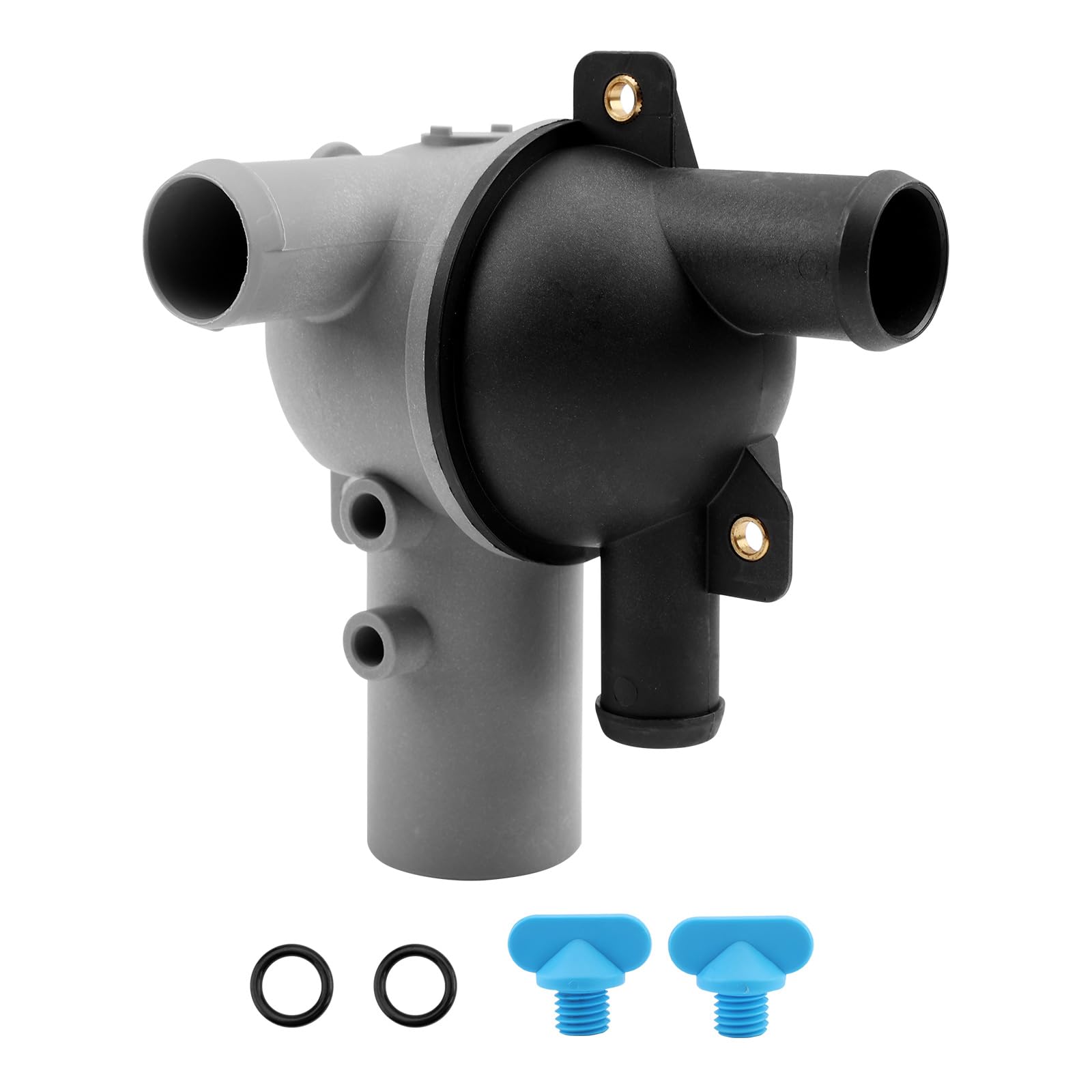 Water Drain Distribution Housing Assembly, Compatible with Mercury Mercruiser 4.3L 5.0L 5.7L 6.2L 262 305 350 377 CID V6 V8 1998 Year, Replace 863631T1 863802T2 863444T2 Drain Distribute Housings