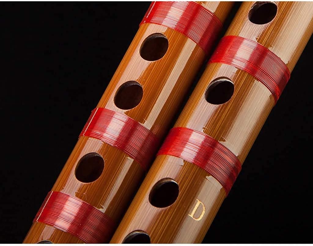 Examination Level Flute Professional Flute G/F/E/D/C Tune Bamboo Flute Beginner Playing Flute Chinese Musical Dizi Clarinet(Color:G)