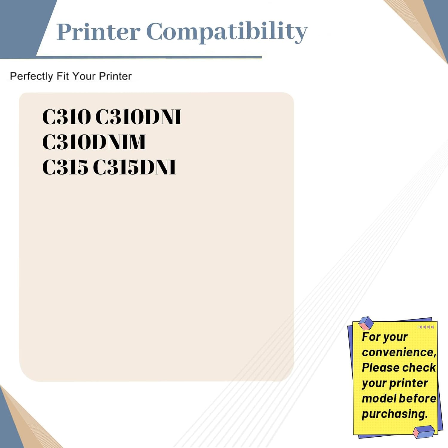 C310/C315 Developer Unit Compatible for Xerox C310 C310DNI C310DNIM C315 C315DNI Printer (Magenta Developer)