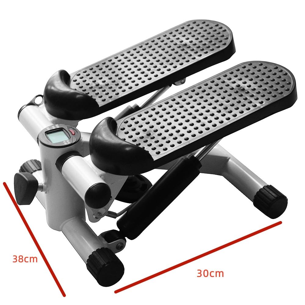 Stepper do domu, mini stepper do domu, z linami zasilania, trenażer domowy z wyświetlaczem LCD, domowe ćwiczenia fitness, trening holistyczny